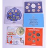 THREE BOXED COIN SETS. (3)