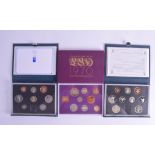 THREE BOXED COIN SETS. (3)