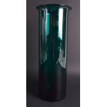 A HOLMEGAARD PER LUDKEN GREEN GLASS VASE C1961. 33 cm high.