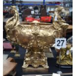 A VERY LARGE FRENCH ORMOLU FIGURAL CENTREPIECE Louis XVI style. 63 cm x 69 cm.