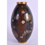 A FINE 19TH CENTURY JAPANESE MEIJI PERIOD CLOISONNE ENAMEL VASE Attributed to Namikawa Yasuyuki. 12