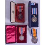 A MILITARY NATIONAL SERVICE MEDAL together with three others, 119141 DVR W J STOKES RA. (4)