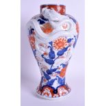 A 19TH CENTURY JAPANESE MEIJI PERIOD IMARI VASE decorated with dragon. 25 cm high.