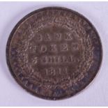 AN 1811 SILVER BANK TOKEN.