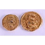 TWO OLD COINS. (2)