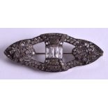 A SILVER PASTE BROOCH. 5.75 cm wide.