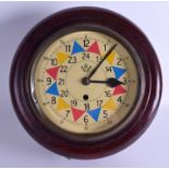 AN RAF FUSEE WALL CLOCK. 24 cm wide.