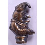 A BRASS MR PUNCH VESTA. 5.5 cm long.