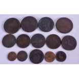 A BAG OF OLD COINS. (qty)