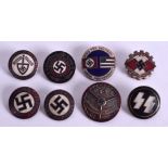 EIGHT GERMAN MILITARY ENAMELLED BADGES. (8)