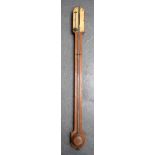 AN ANTIQUE STICK BAROMETER. 89 cm long.