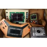 THREE VINTAGE HANDHELD CONSOLE GAMES, together with a cased Conway Camera “DE LUXE MODEL”. (4)