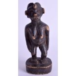 AN AFRICAN TRIBAL SOFTWOOD FERTILITY FIGURE. 18 cm high.