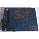 A VINTAGE HONG KONG PHOTOGRAPH ALBUM, containing various images. Album 21.5 cm x 29.5 cm.