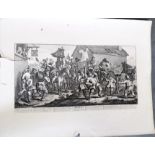 AFTER WILLIAM HOGARTH (1697-1764) UNFRAMED 19TH CENTURY ENGRAVING, “Hudibras Encounters the Skimmin