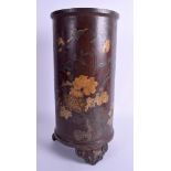 A RARE LARGE 19TH CENTURY JAPANESE MEIJI PERIOD IRON VASE possibly by the Hamada studio or Komai of