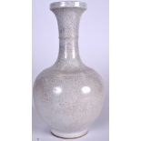 A CHINESE GE TYPE POCELAIN VASE BEARING KANGXI MARKS, 20th century 27.5 cm high.