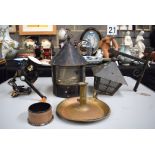 A COFFEE MILL, together with a lantern etc. (5)