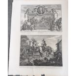 AFTER WILLIAM HOGARTH (1697-1764) UNFRAMED 19TH CENTURY ENGRAVING, “Frontispiece & its Explanation”