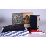 A GROUP OFJEWISH ITEMS INCLUDING THE HAGGADAH, together with a hat, bag, book etc. (qty)