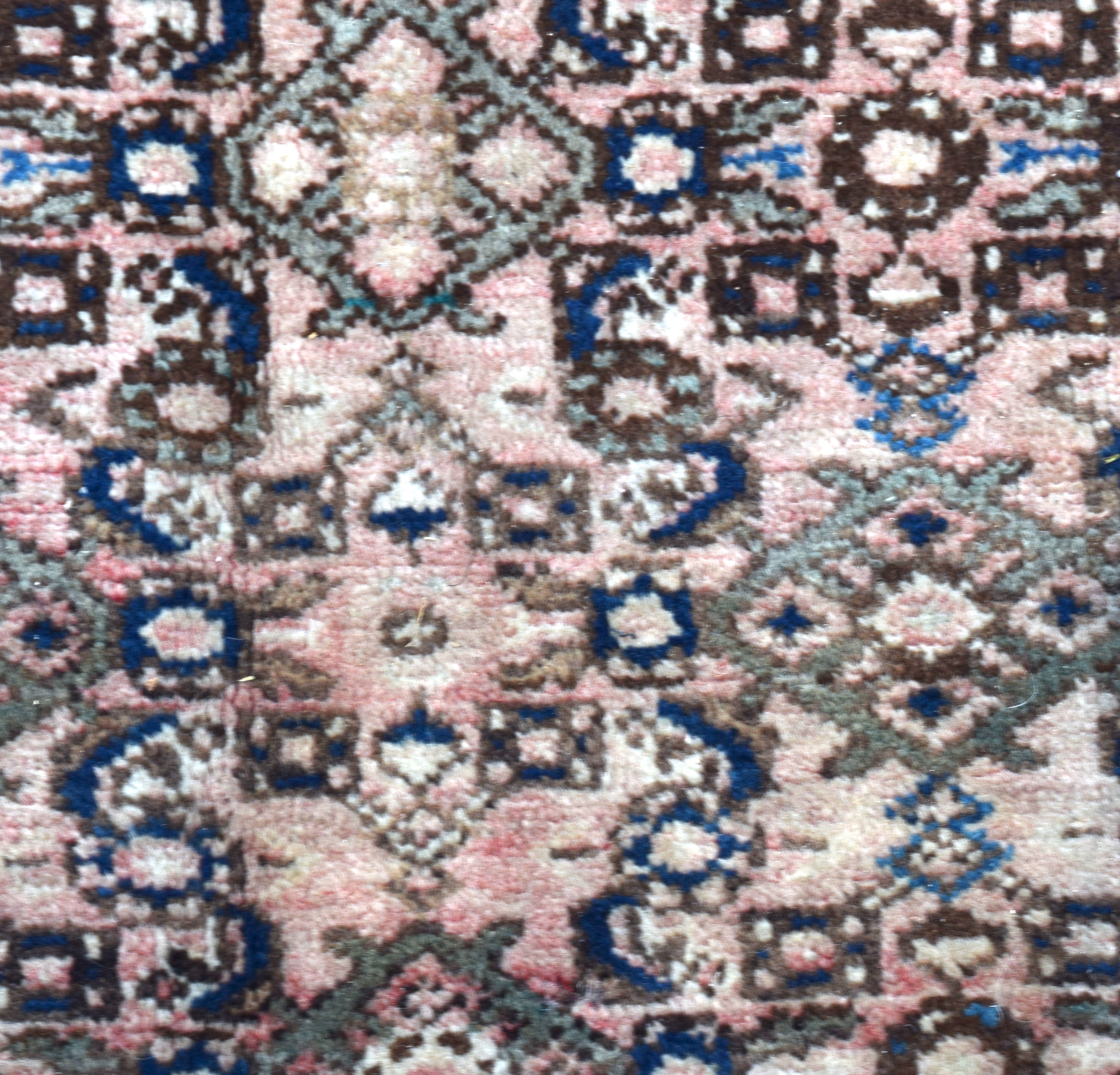 AN EARLY 20TH CENTURY BEIGE GROUND HAMADAN RUG, decorated with extensive foliage. 322 cm x 205 cm. - Bild 2 aus 3