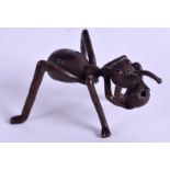 A JAPANESE BRONZE INSECT. 5 cm wide.