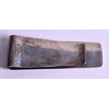 A VINTAGE TIFFANY & CO SILVER MONEY CLIP. 2.2 oz. 10 cm long.