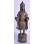 AN ASIAN KHMER TYPE BRONZE BUDDHA. 30 cm high.