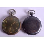 TWO MILITARY POCKET WATCHES. (2)