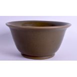 A CHINESE TEA DUST STONEWARE BOWL. 18 cm x 9 cm.