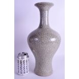 A CHINESE GE TYPE BALUSTER VASE. 38 cm high.
