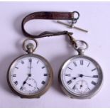 TWO POCKET WATCHES. (2)