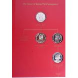 A JOHN PINCHES KINGS AND QUEENS SILVER COIN PROOF SET. 55 oz. (43)
