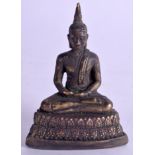 AN INDIAN BRONZE BUDDHA. 5 cm high.