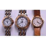 THREE RAYMOND WEIL WRISTWATCHES. (3)