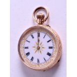 AN ANTIQUE 9CT GOLD FOB. 28.3 grams. 1.5 cm wide.