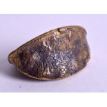 A BRASS NUT VESTA. 4.75 cm wide.