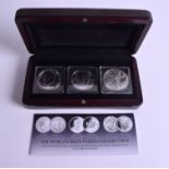 A SILVER COIN PROOF SET.