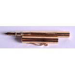 A GOOD 14CT GOLD TIFFANY & CO PEN. 24.2 grams. 11.5 cm long.