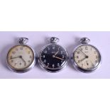 THREE VINTAGE POCKET WATCHES. (3)