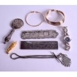 A SILVER MIRROR Watch etc. (qty)