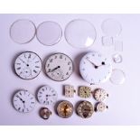 VARIOUS CLOCK MOVEMENTS including Nicolas Lind of London, Omega. (qty)