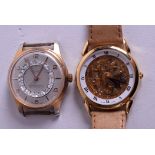 TWO WATCHES one with revolving dial. (2)