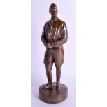 A BRONZE FIGURE OF ADOLF HITLER. 27 cm high.