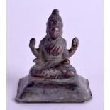 AN ANTIQUE EASTERN COPPER ALLOY BUDDHA. 6.5 cm x 4.5 cm.