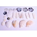 ASSORTED MOTHER OF PEARL PENDANTS etc. (qty)