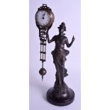 A DIANA MYSTERY CLOCK. 31 cm high.