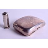 A SILVER CIGARETTE CASE. 5.9 oz. 7 cm x 9 cm.