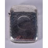 AN ANTIQUE SILVER VESTA CASE by George Unite. 3.5 cm x 5 cm.