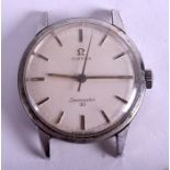 A VINTAGE OMEGA SEAMASTER 30 STAINLESS STEEL WATCH. 3.25 cm diameter.